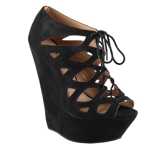call it spring black wedges
